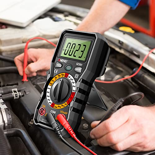 Digital Multimeter with Case, DC AC Voltmeter, Ohm Volt Amp Meter T41295