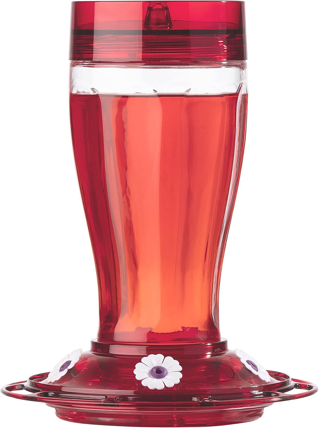 Glass Hummingbird Feeder, 5 Feeding Stations, 40 Ounces J81937