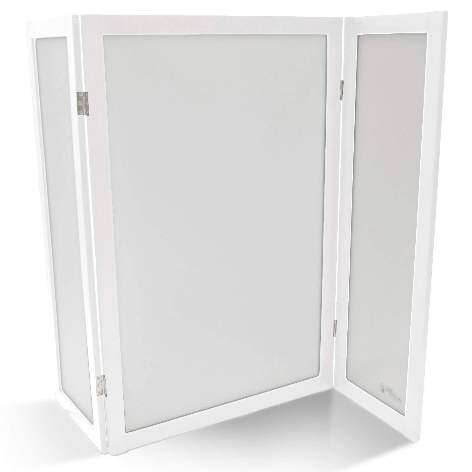 Cloud White Litter Box Privacy Screen U6464