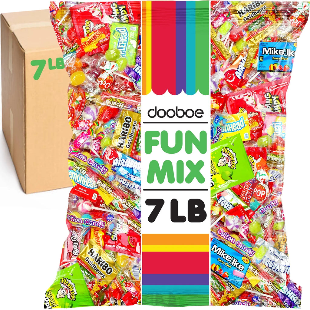 7 Pounds Assorted Individually Wrapped Candy Bulk Variety Pack C836409