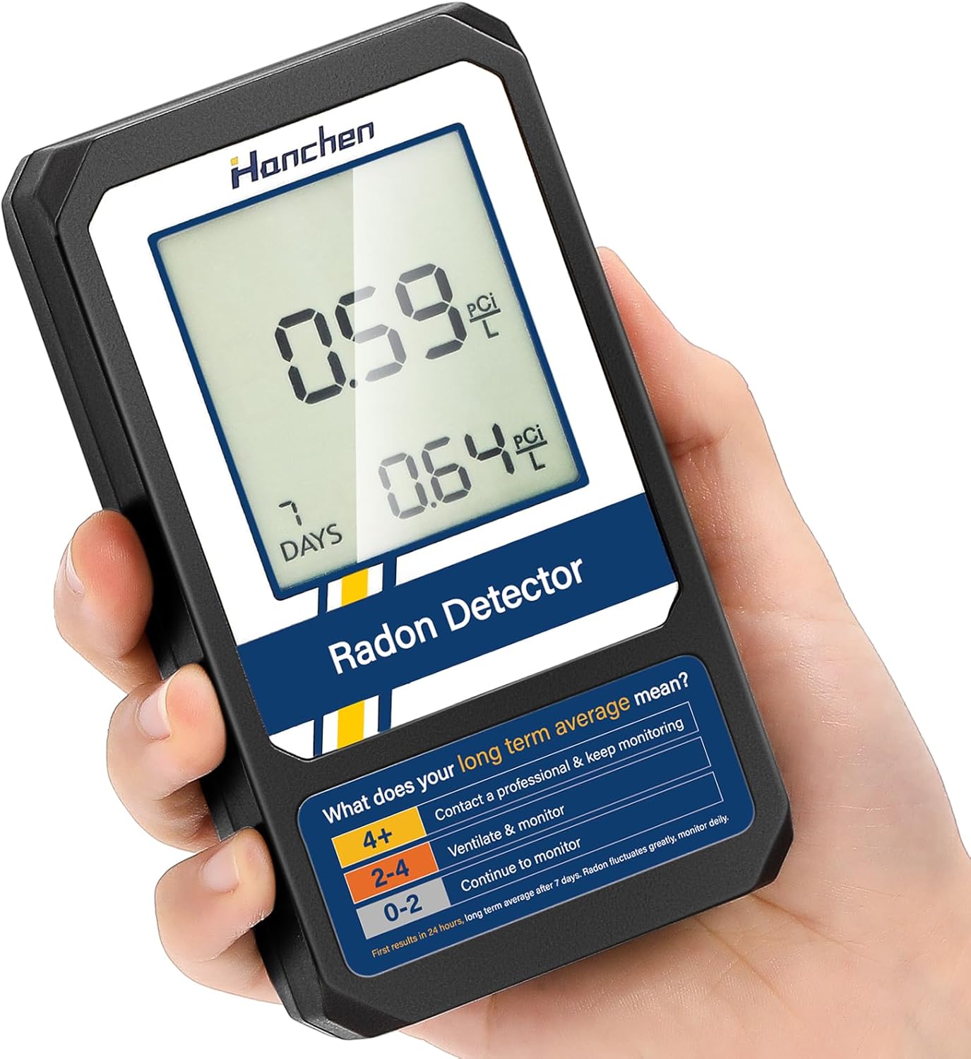Portable Radon Detector, Battery-Powered L993