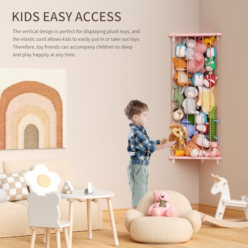 Large Corner Stuffed Animal Storage Toy Organizer (Space Black) Q295957