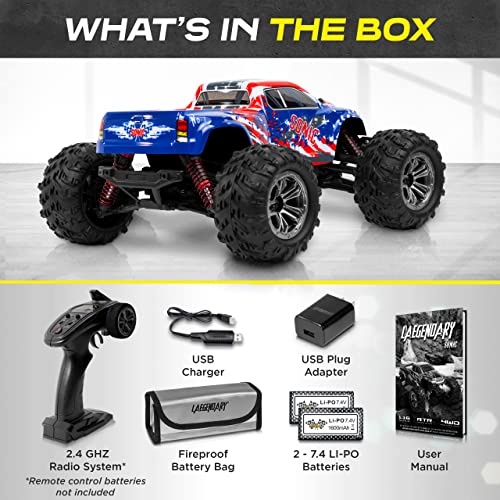 1:10 Scale 4x4 Off-Road RC Truck with Two Batteries U6743