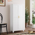 Black Metal Storage Cabinet with 3 Adjustable Shelves T959875