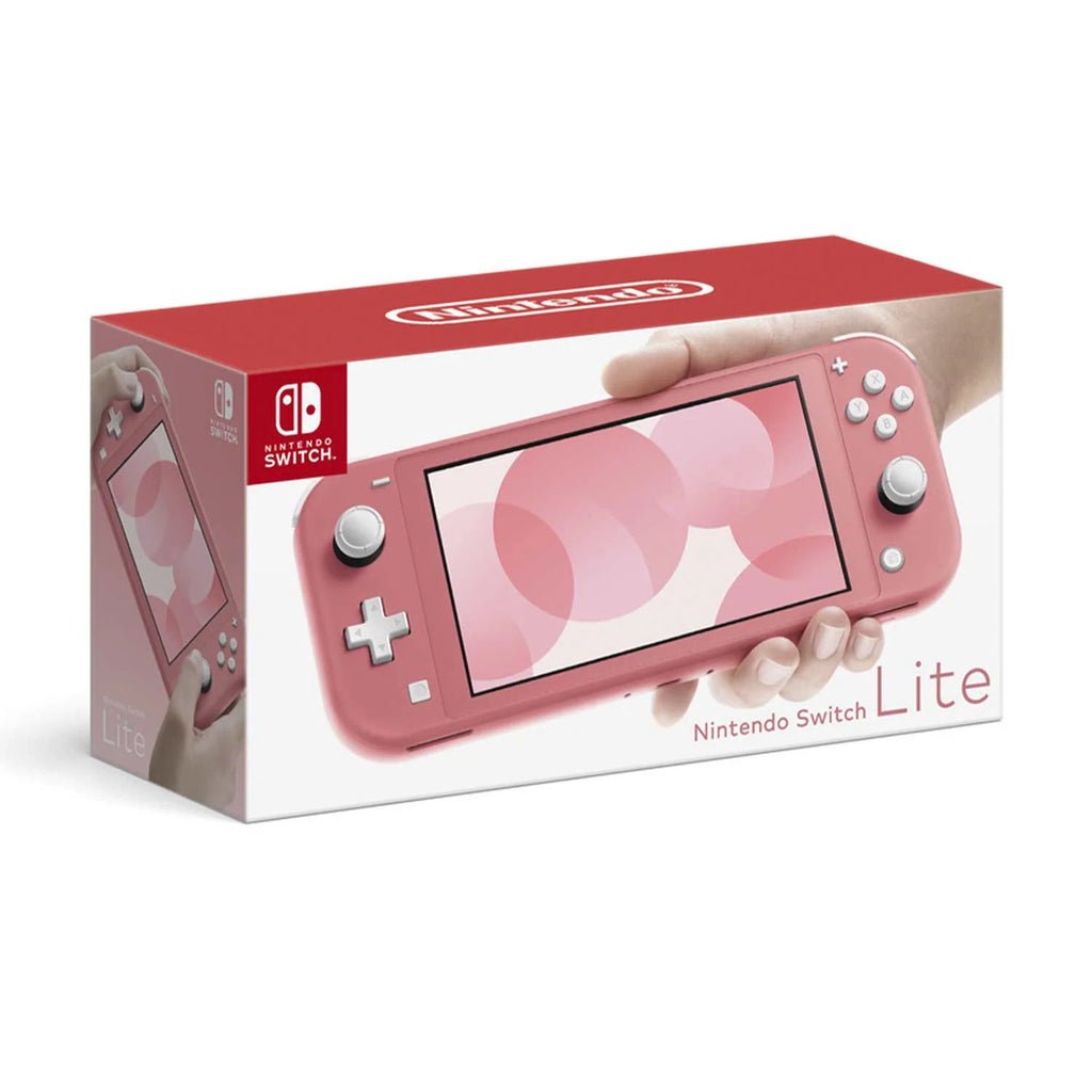 Coral Nintendo Switch Lite Console with Mario Kart 8 Deluxe, Accessory Starter Kit, Screen Cleaning Cloth Bundle Z194087