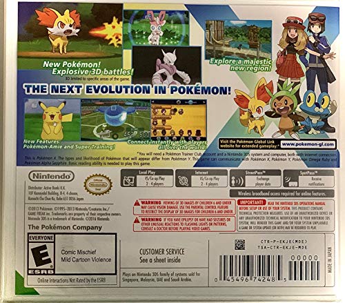 3DS Pokemon X W88564