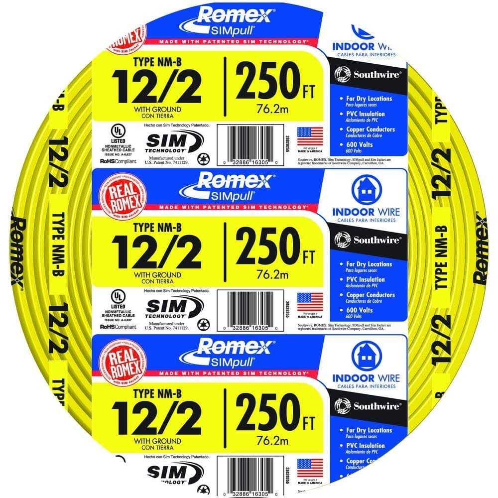 250-ft 12/2 Non-Metallic Wire H207