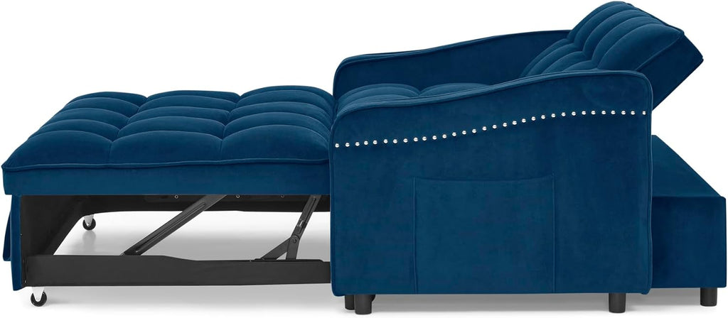 3 in 1 Convertible Sleeper Sofa Couch with Pull Out Bed D56010