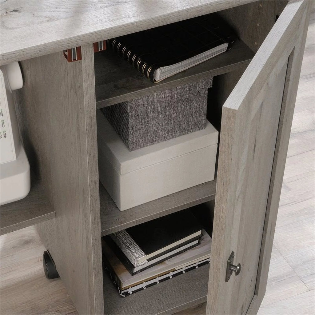 Contemporary Engineered Wood Sewing Craft Table in Oak Z629