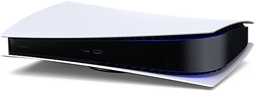 White PlayStation 5 Digital Edition Gaming Console with Wireless Controller Q7392