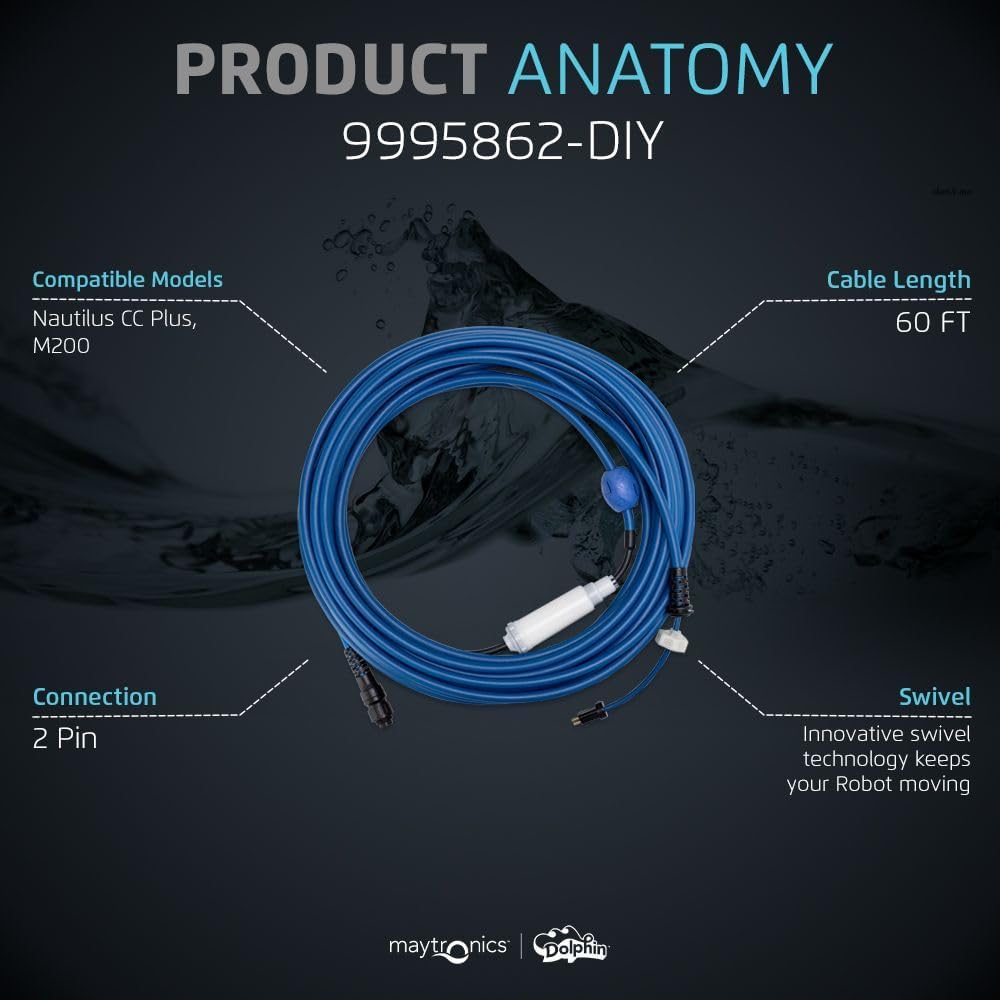60 FT Blue Cable with Swivel O96075