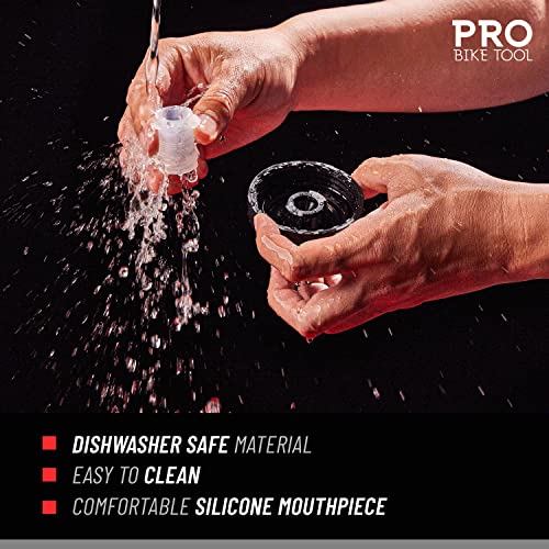 Bike Water Bottle 550 ml 19 oz Soft Silicone Mouthpiece Fast Flow Valve G162320