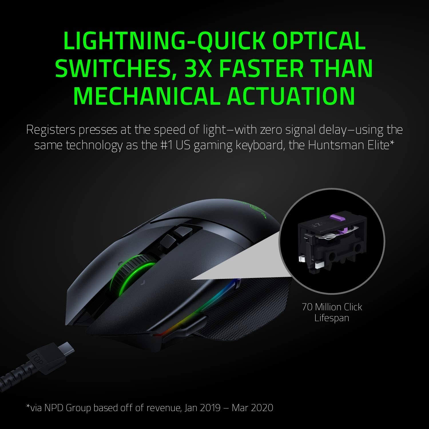 Black Wireless Optical Gaming Mouse Z986692