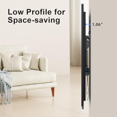 Studless TV Wall Mount for 23-60 Inch TVs up to 99 lbs, Low Profile Drywall TV Bracket with Max VESA 400x400mm R78226