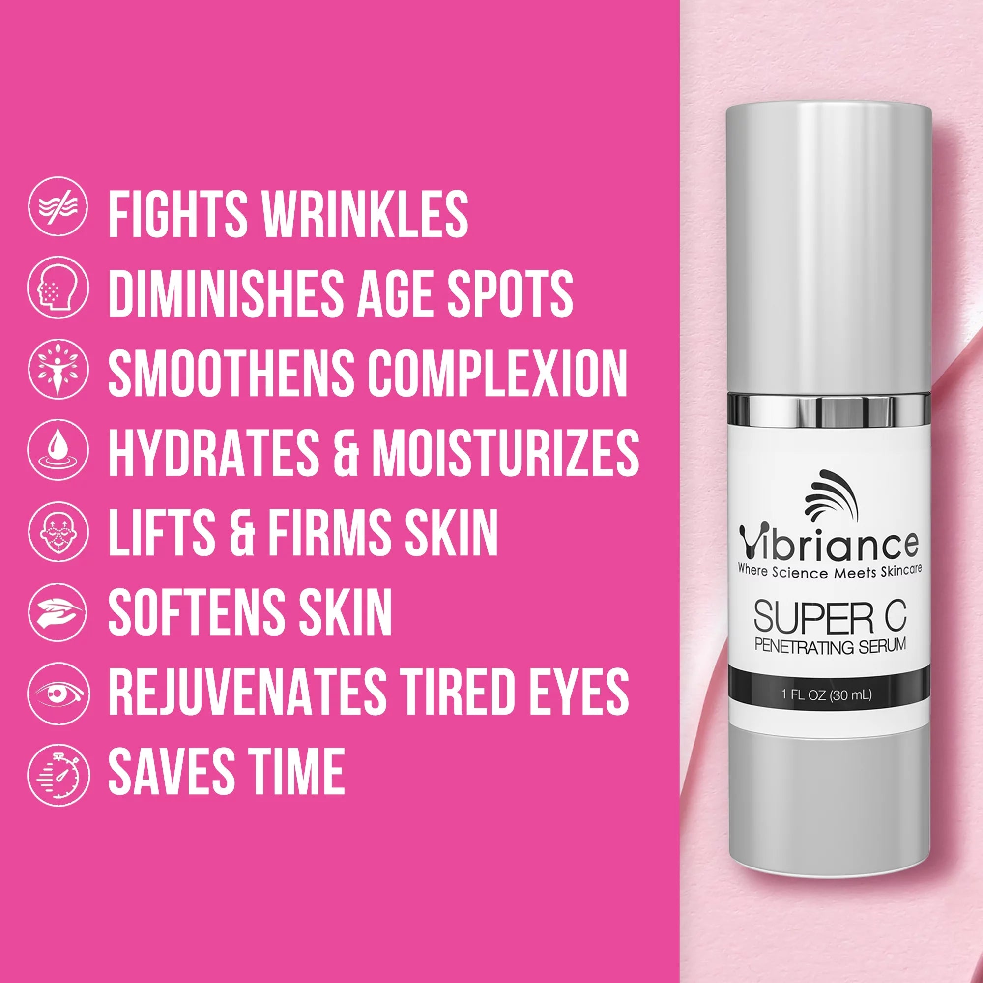 Super C Facial Serum with Vitamin C, 1 oz O1347