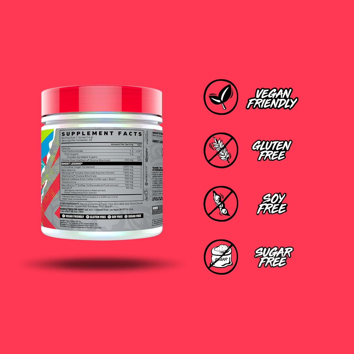30 Servings Blue Raspberry Pre-Workout Powder C76531