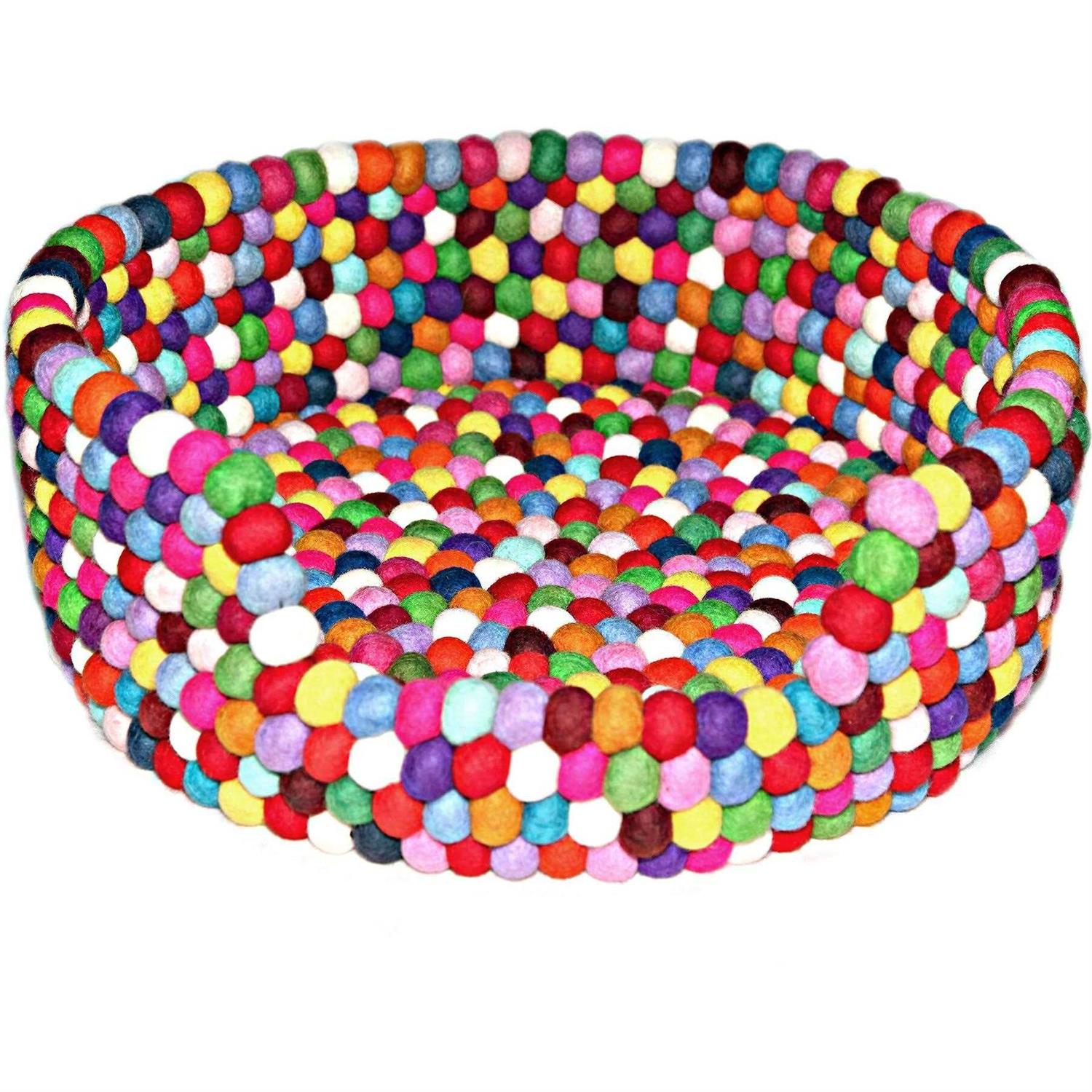 Felt Bolster Dog Bed B6159