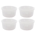 4-Pack 4oz Round French White Ramekins Bowl R62740