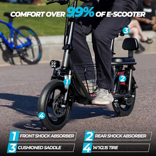 14" Tire 500W Electric Scooter with Seat L93916
