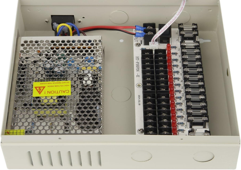 8 Channel 12V DC 5 Amp Distributed Power Supply Box J772