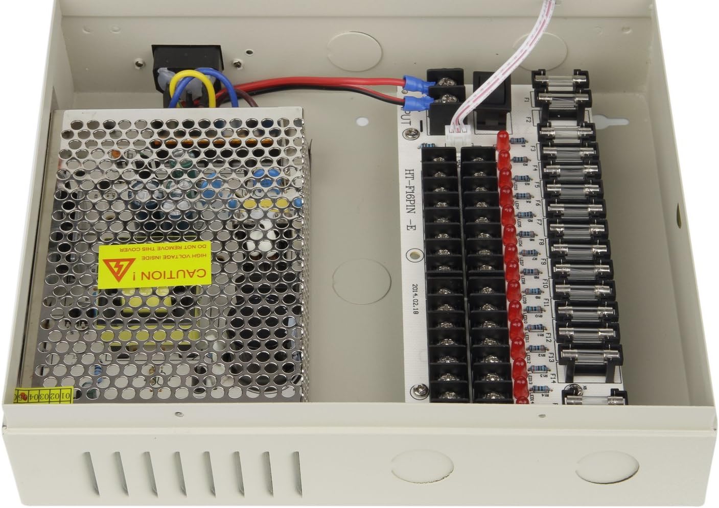8 Channel 12V DC 5 Amp Distributed Power Supply Box J772