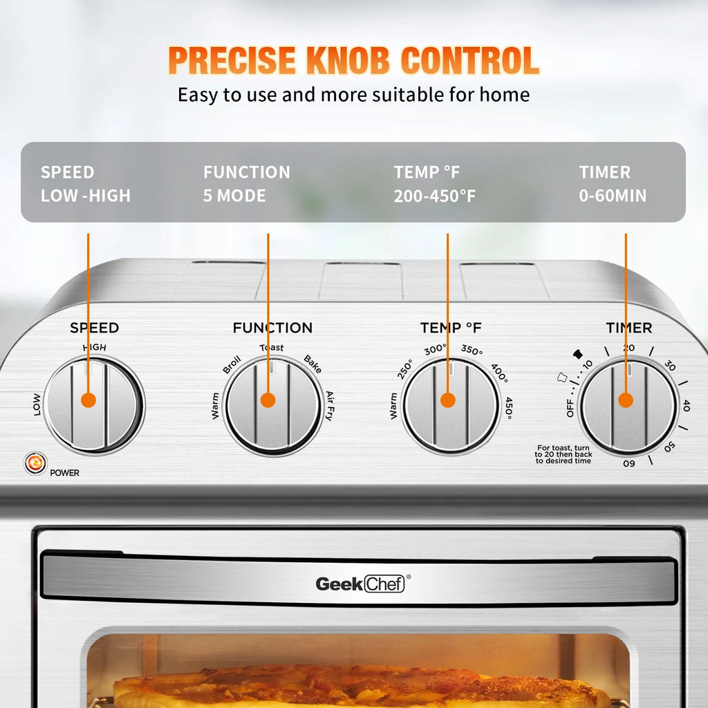 Stainless Steel Air Fryer Toaster Oven Combo S21192