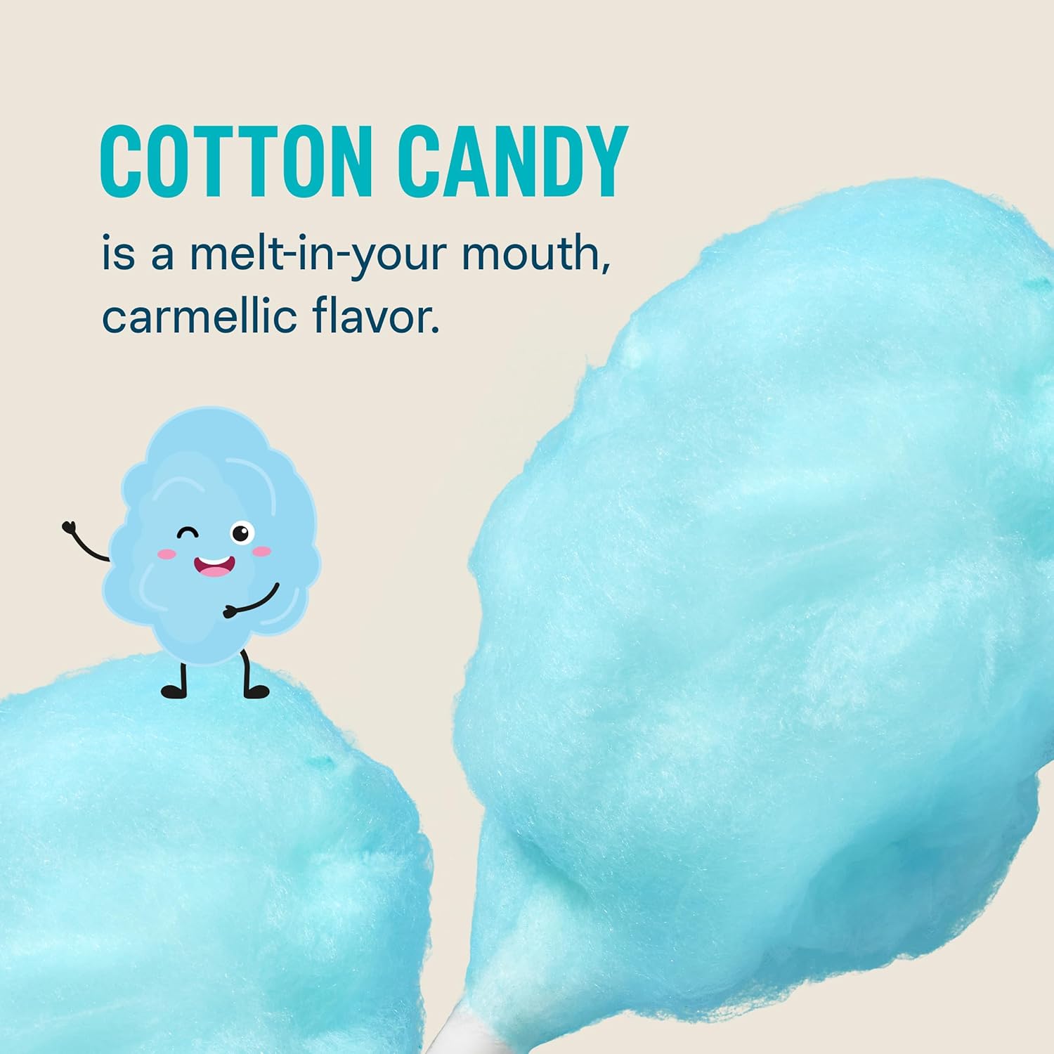 Cotton Candy Hydration Powder Packets Electrolyte Drink Mix Non-GMO 8 Servings Pack of 2 U484043