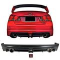 06-11 Civic 4Dr Rear Diffuser Twin Outlet with Red 3rd Brake Light Y72199
