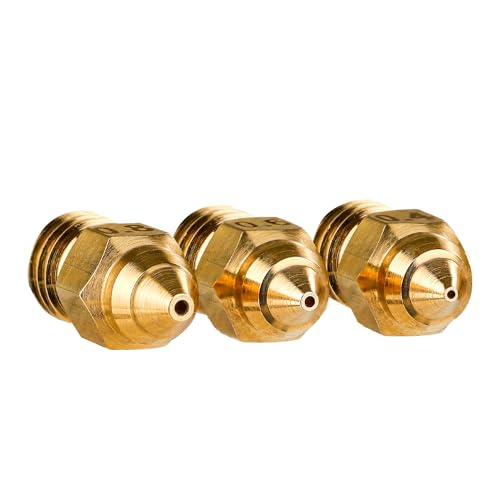3D Printer Brass Nozzles Kit 0.4mm 0.6mm 0.8mm Pack of 8 A375157