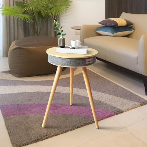 Smart End Table with Charging Station and Bluetooth Speaker G24717