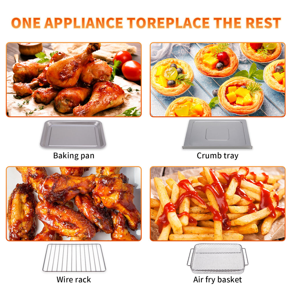 Stainless Steel Air Fryer Toaster Oven Combo S21192