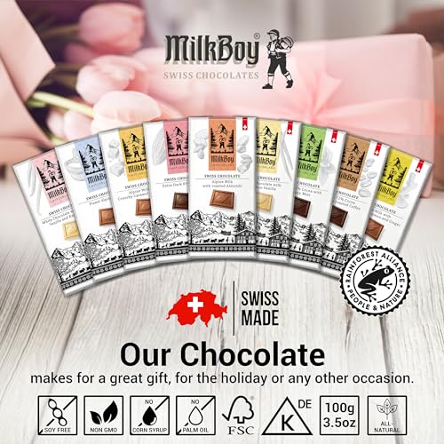 85% Cocoa Swiss Dark Chocolate, 3.5 oz, 5 Pack U490