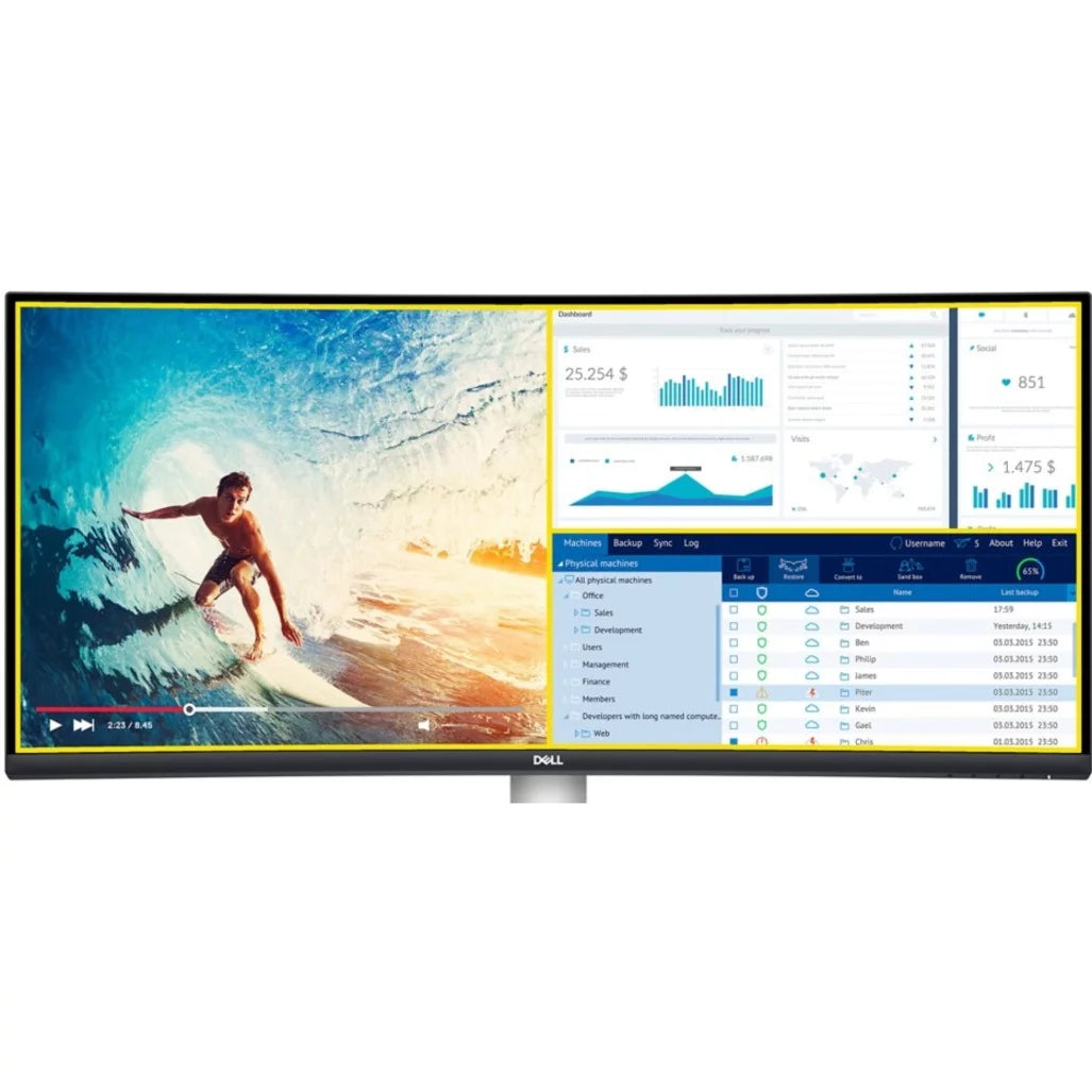 34" Curved Screen LCD Monitor E47419