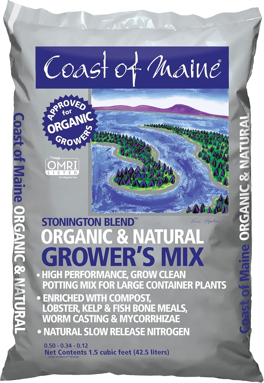Organic Growers Potting Soil Mix, 1.5 Cubic Feet J5397