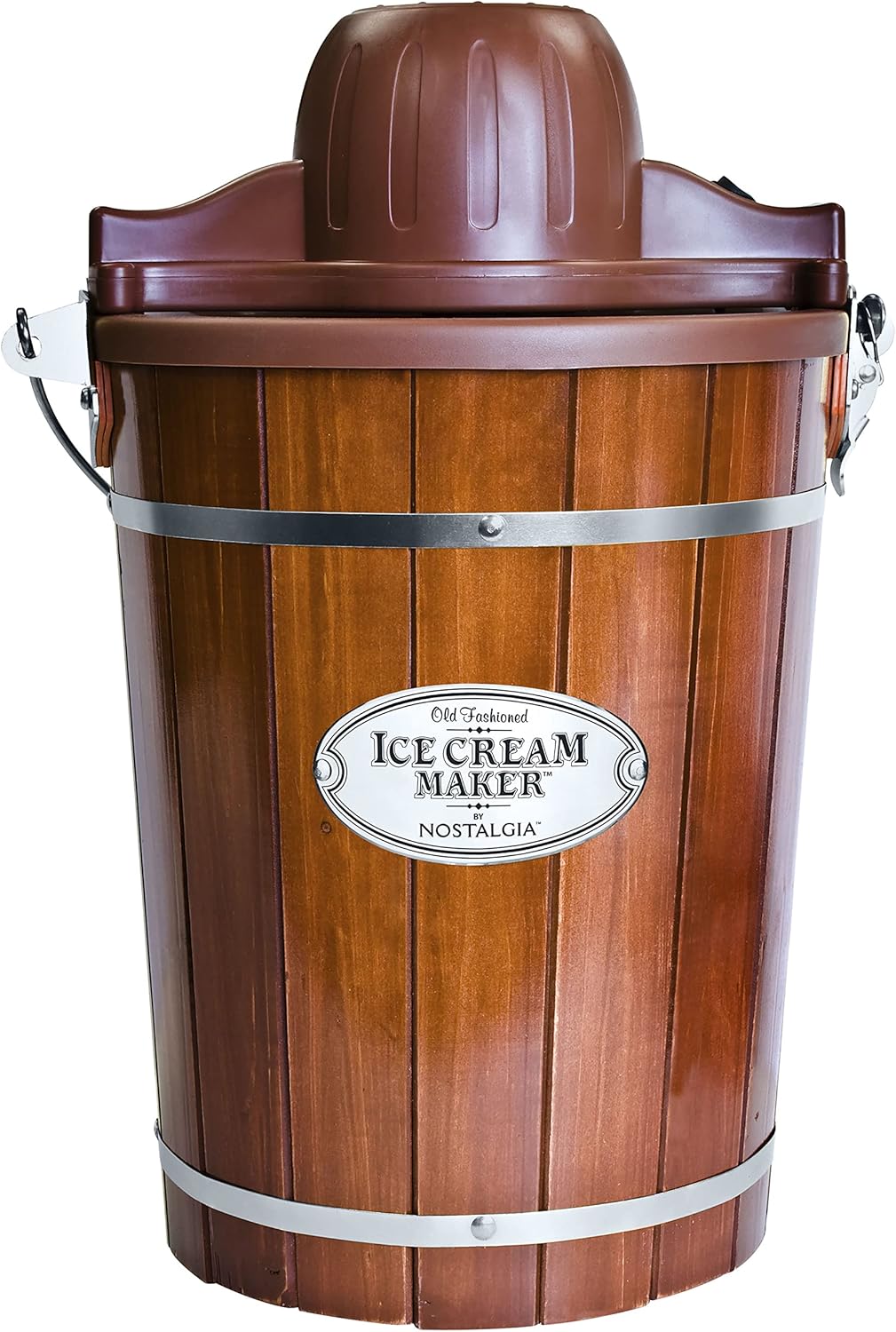 Dark Wood 6 Quart Electric Ice Cream Maker O30656