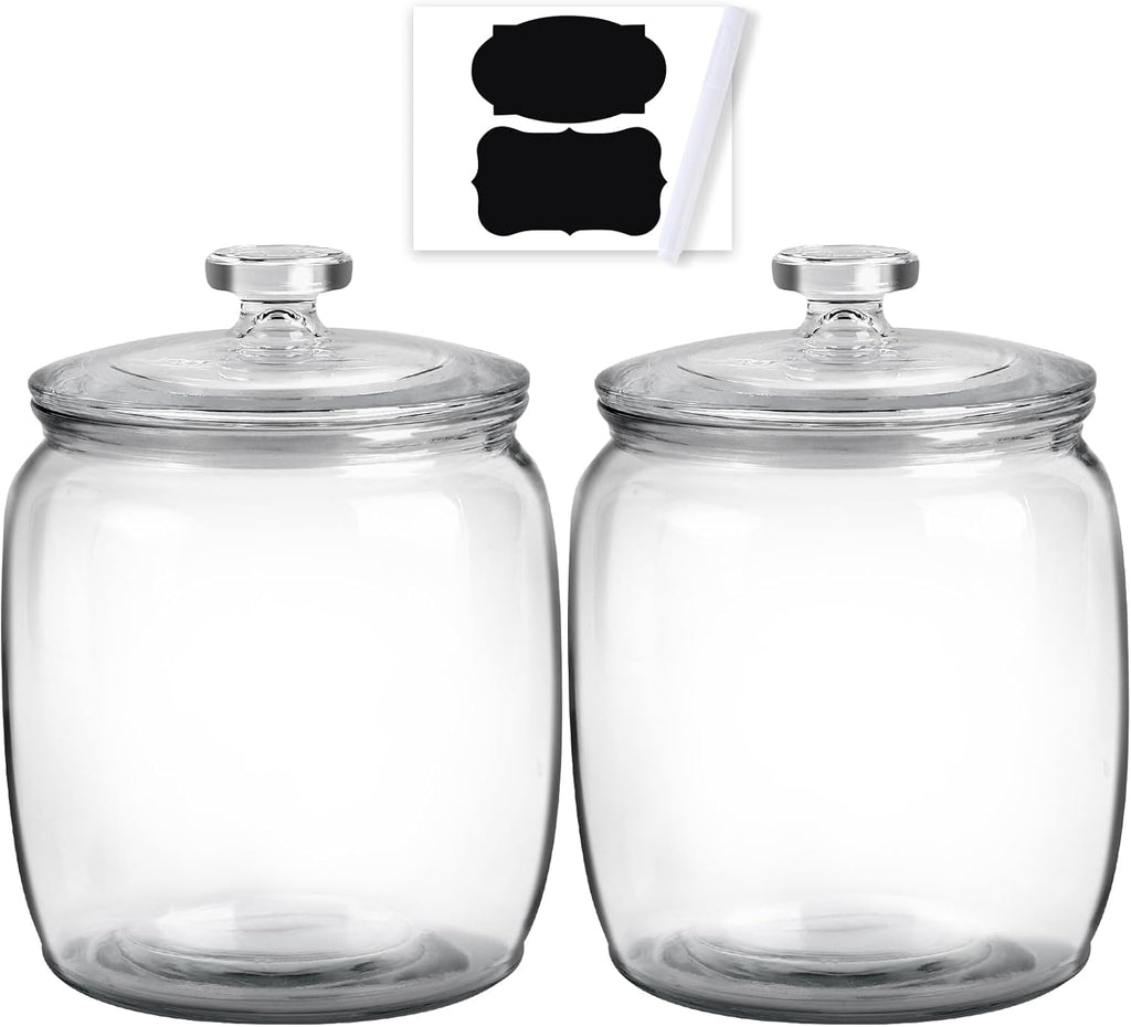 2 Pack 71 oz Glass Jar with Lid G4792