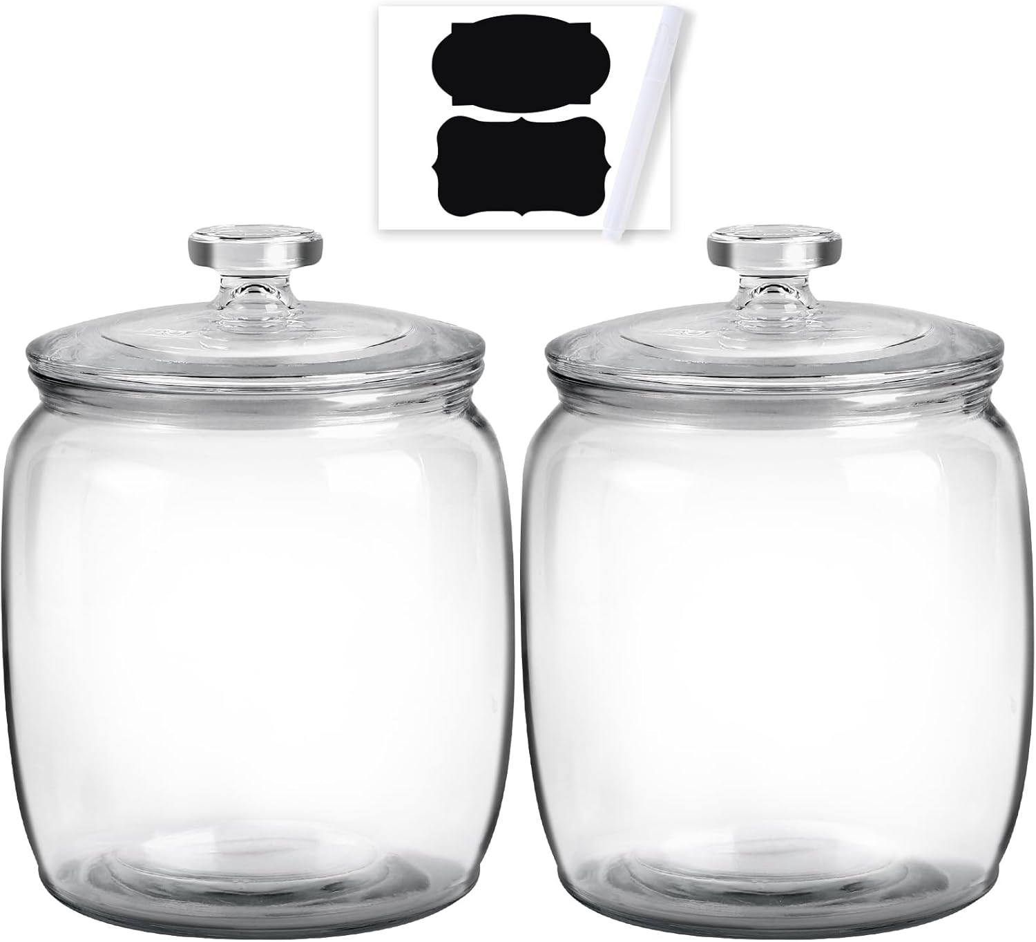 2 Pack 71 oz Glass Jar with Lid G4792