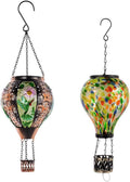 Metal & Glass Solar Lantern with Candle Holder U767354