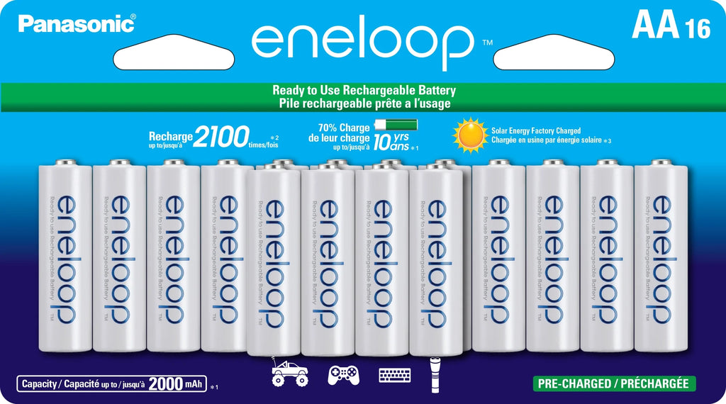 16 Pack AA Rechargeable Nickel Metal Hydride Batteries C2169
