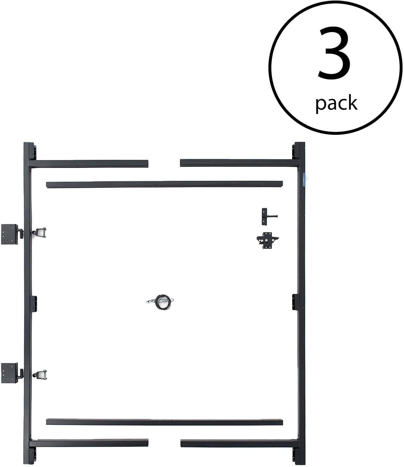 Steel Frame Gate Adjustable Building Kit, 60 to 96 Inches Wide and 6 Inches High, 3 Pack V8427
