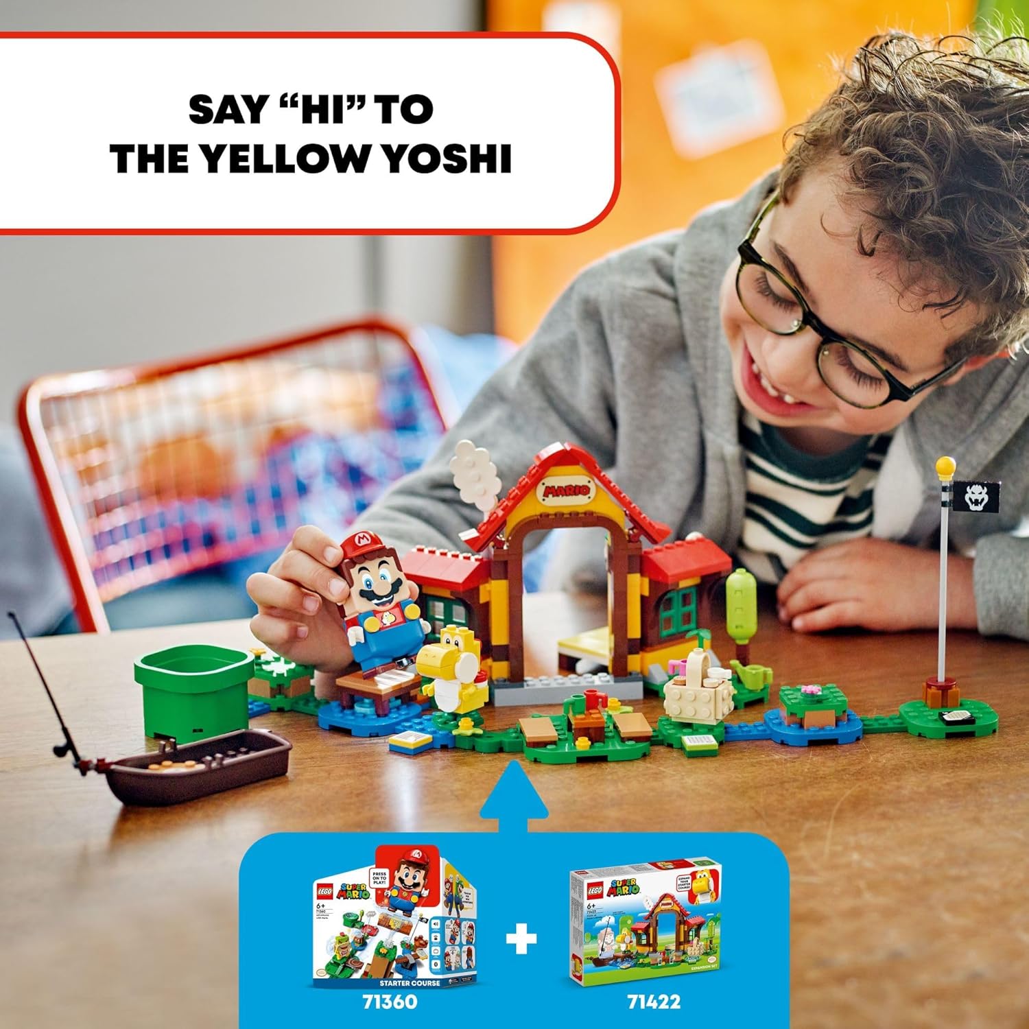 LEGO Super Mario Expansion Set 71422 with Yellow Yoshi Figure O469