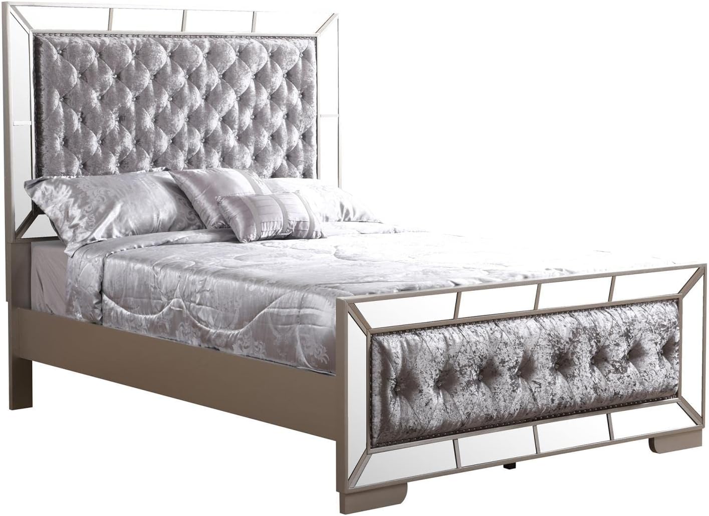 Silver Queen Panel Bed O763593