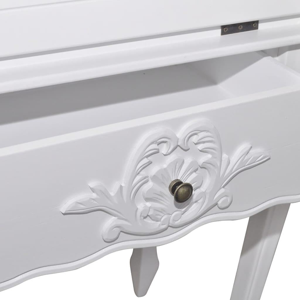 White Antique Secretary Desk Q787461