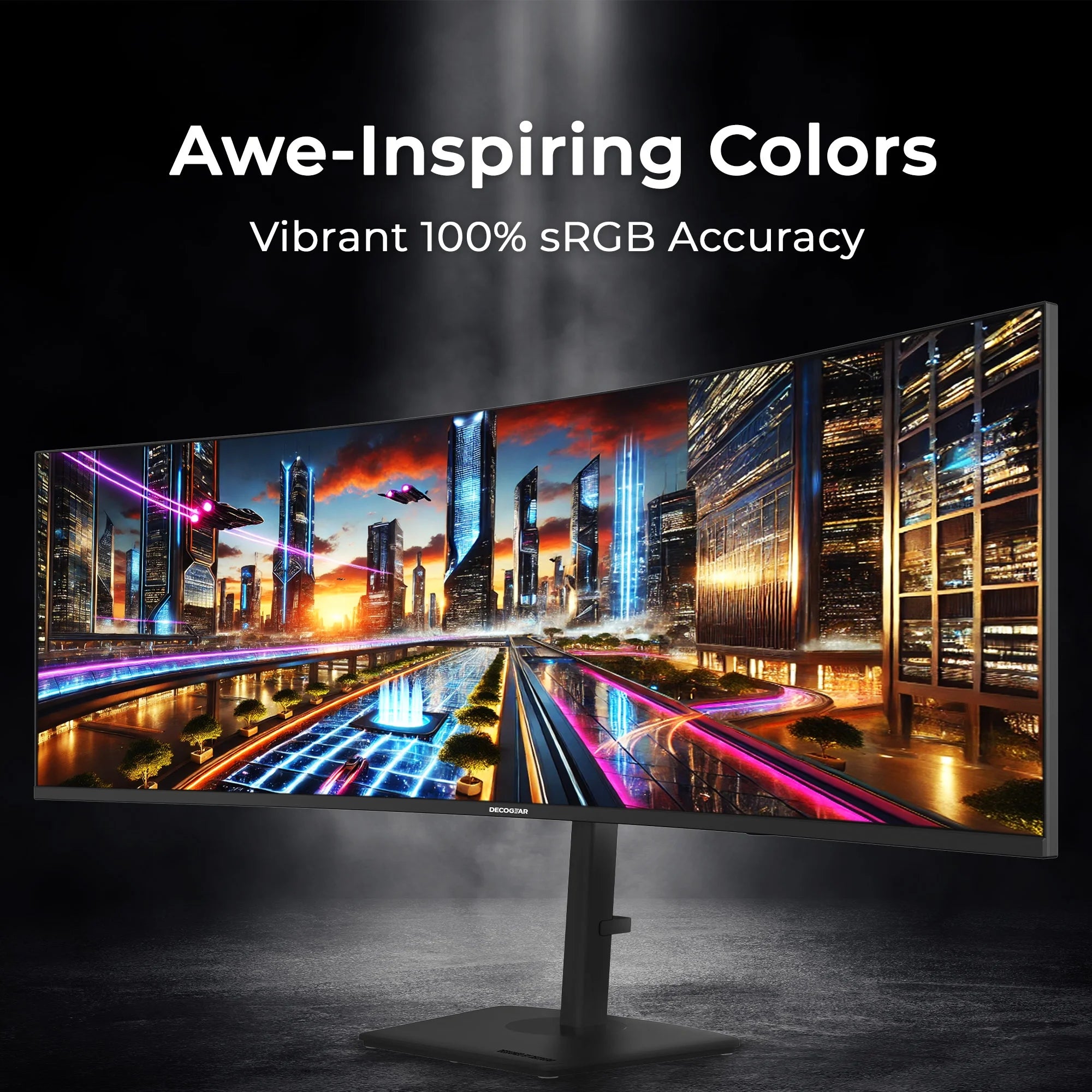 49" 5K Curved Gaming Monitor, 120 Hz, Adjustable Stand R628