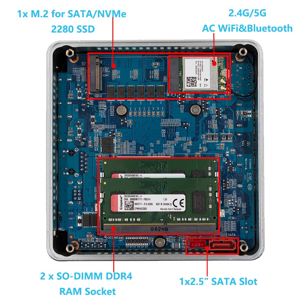 8G DDR4 512G M.2 NVMe SSD Mini PC S85513