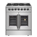 30" Freestanding French Door Dual Fuel Range I602