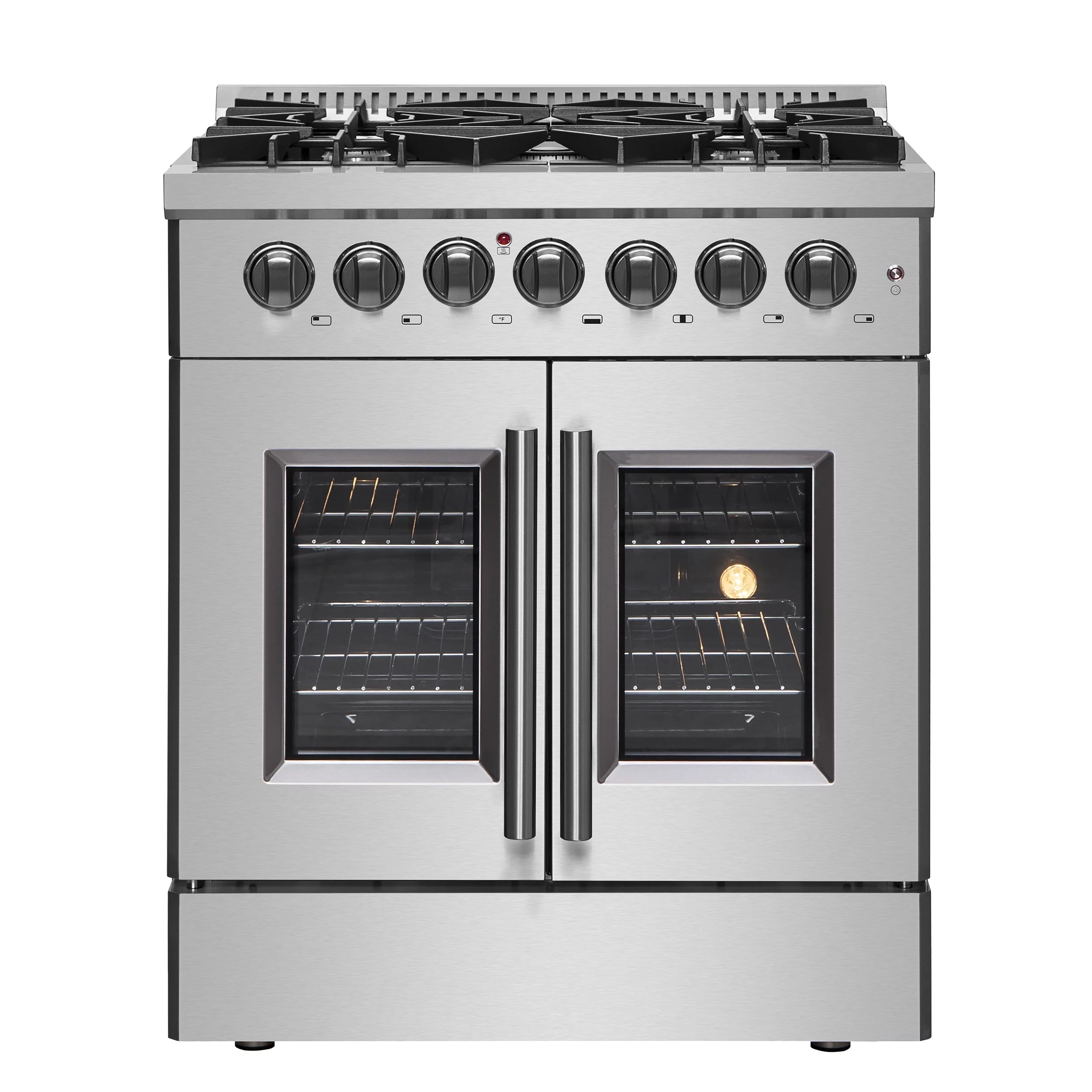 30" Freestanding French Door Dual Fuel Range I602