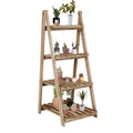 4-Tier Wood Ladder Shelf D7271