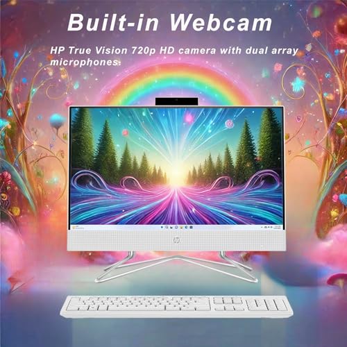21.5" 1080P FHD Display All-in-One Desktop Computer, 16GB RAM, 1TB PCIe SSD, Intel Celeron Processor, Webcam, WiFi, HDMI, RJ-45, Wired Keyboard & Mouse, Windows 11 Pro J647