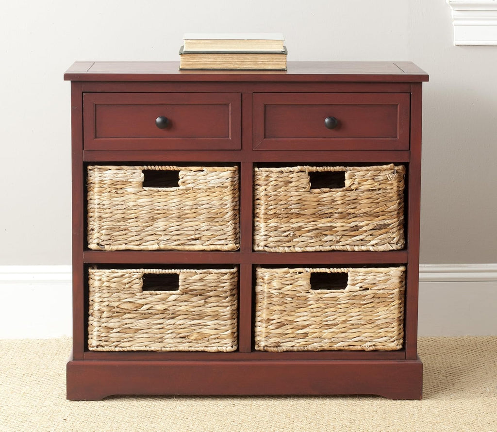 Brown Wicker Basket Storage Unit Z4268